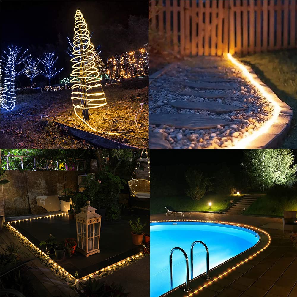 Eruibos Van 10M 100 LEDS Lichterschlauch Batterie, Schlauch Außen mit Fernbedienung und Timer