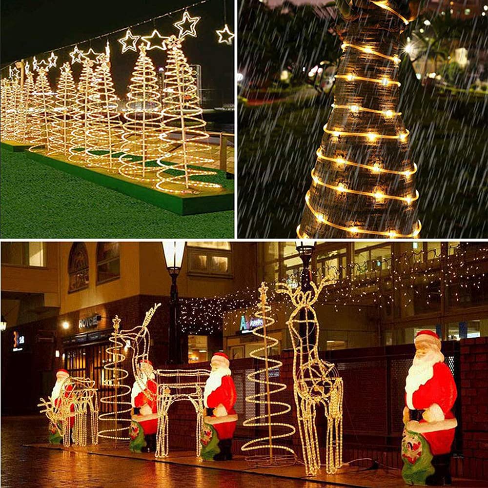 Eruibos Van 10M 100 LEDS Lichterschlauch Batterie, Schlauch Außen mit Fernbedienung und Timer