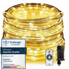 HAUSPROFI 20M 400LED Lichterschlauch Außen, Lichterkette Strombetrieben Warmweiß, IP44 Wasserdicht