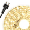 Nipach GmbH 10m 240 LED Lichterschlauch Lichtschlauch warm-weiß – Innen- und Außenbereich – energiesparende